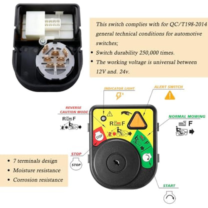 925-06119c Lgnition Switch Module Compatible for Cub Cadet XT1-LT42/Cub Cadet LTX-1040/MTD Craftsman T1200/Troy bilt TB2246/Cub Cadet Ignition Switch Replaces MTD Cub Cadet 725-04227