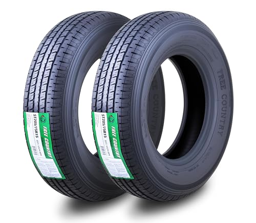 Free Country ST205/75R15 Prem Trailer Tires 8PR LR D 107N w/Scuff Guard, S2 - size: 205/75R15 8PR