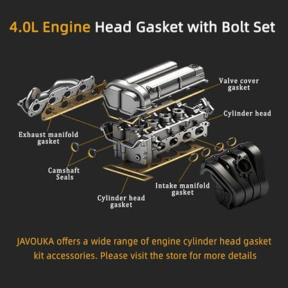 Head Gasket Set with Bolts, 4.0L - style: for 4Runner 4.0L 2003-2011