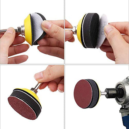 100 Pieces 2 Inch Sanding Discs, 80-3000 Grit Sandpaper