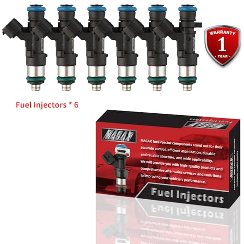 Set of 6 Fuel Injectors 0280158007 842-12298 62640 166007S000 Replacement - size: 0280158007