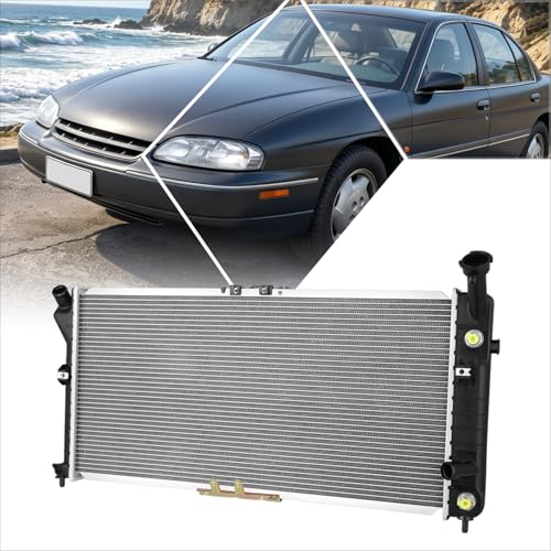Aluminum Radiator Compatible with 1996-2001 Chevy Lumina/Monte Carlo/Oldsmobile Cutlass Supreme 3.1L 3.4L 3.8L, 1-Row High Flow Direct Fit Replacement Cooling Radiator DPI-2251 - color: 96-01 Chevy Lumina Monte Carlo Cutlass