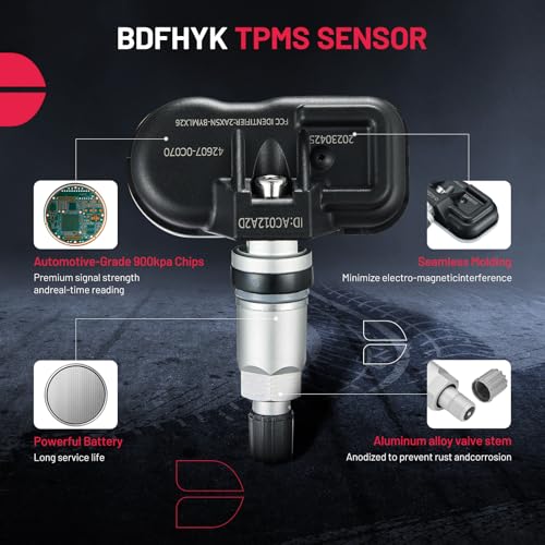 BDFHYK Upgrade 315Mhz TPMS Sensor Compatible with Toyota Sequoia 2008-2017, Tundra 2007-2017, Sienna 2007-2020 Replaces# 426070C070 426070C050 4260708010 426070C060 - style: 426070C050