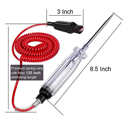 2PCS Automotive Circuit Tester, 6-24V with Replacement Indicator Light - size: 2-Packs