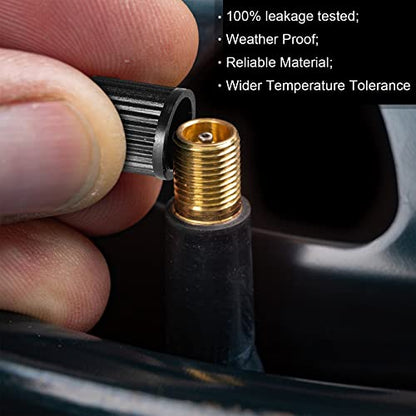 Tallew 150 Pcs Tire Valve Stems Bulk Tubeless Rubber Snap in Valves Stems Black Replacement Tool for Car Tubeless 0.453 Inch Rim Holes Standard Vehicle Tires (Tr412,Tr413,Tr414,Tr418) - style: TR412, TR413, TR414, TR418