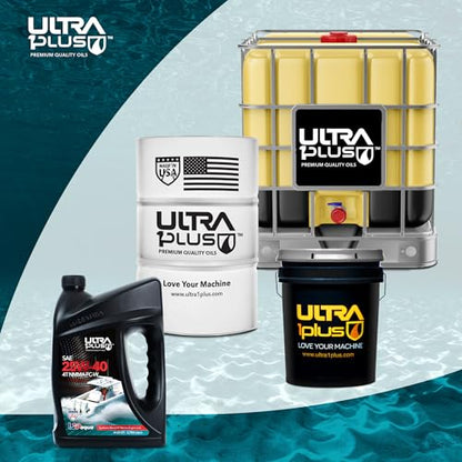 ULTRA 1PLUS U1P-Aqua SAE 25W-40 Synthetic Blend 4T Marine Engine Oil NMMA FC-W (Gallon) (Pack of 4) - size: 1 Gallon (4 Quarts) (Pack of 4)