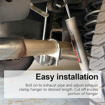 Exhaust Clamp With Hanger for 2.25" Pipe - style: 2.25in