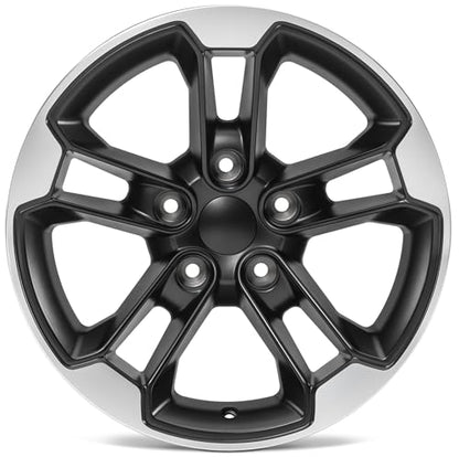 Quadratec '41 17" Alloy Wheel, Gunmetal Gray - 5x5 Bolt Pattern with 5.2" Backspace - 17x8 (+10mm Offset) - Fits Jeep JT, WJ, WK, WK2, JK, JL, JKU, JLU 1999-2022 - Hub Centric Wheel with Center Cap - color: Gunmetal Gray