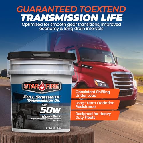 STARFIRE Full Synthetic SAE 50W HD Manual Transmission Oil – 5 Gallon Pail