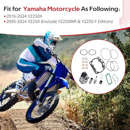 Top End Rubuild Kit STD 66.4mm Piston for Yamaha YZ250 YZ250X 2005-2024