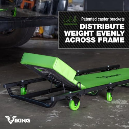 AFF Viking 40" Mechanic's Creeper, Angle Head Design, Heavy Duty - style: 40" Adjustable Head