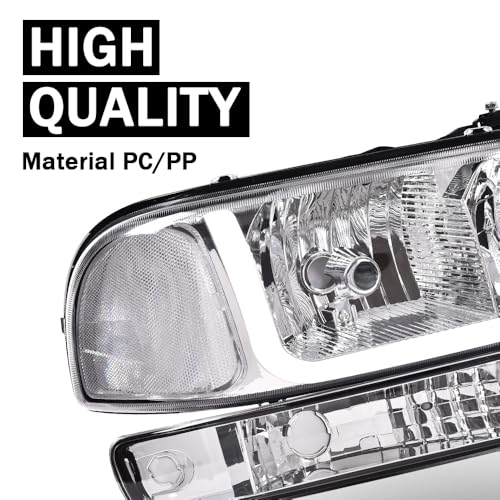 G-PLUS LED Headlights Assembly Fit GMC Sierra 1500HD 2500HD 3500 1999-2007 - size: [LED Clear] 1999-2007 Sierra