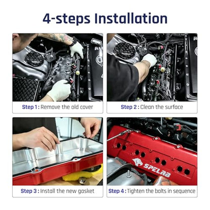 SPELAB Valve Cover Compatible with Hemi Gen III 5.7/6.1/6.4 Engine 2003-2020 Cast Aluminum Blue - color: Blue