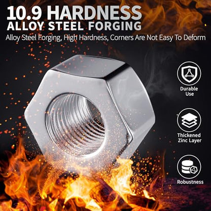 20 PCS 1/2-20 Inch Lug Nuts, 509 Trailer Lug Nuts Open End Acorn Lugs, Zinc Plated Wheel Tire Lugs Replacement for 1/2" Wheel Lug Studs Dexter EZ Lube Trailer Camper RV Truck - size: 20pcs