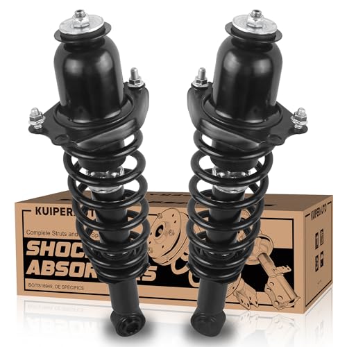 KUIPERAUTO 172599R 172599L Complete Rear Struts Coil Spring Assembly Compatible for 2009-2013 Toyota Corolla Rear Pair Set Replacement Shock Absorbers - size: 2x Rear Struts, style: 2009-2013 Corolla