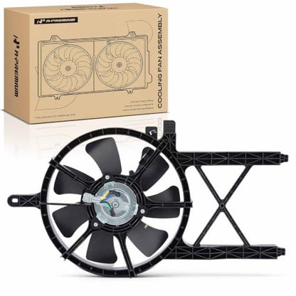 A-Premium A/C Condenser Fan Assembly Compatible with Nissan