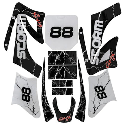Dirt Bike Graphics Decal Kit for Orion Apollo 110cc 125cc 140cc Pit Bike Fairing Stickers