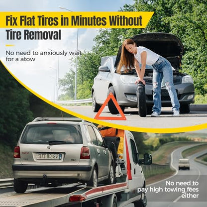 Tire Screw Plug Repair kit, No Tire Removal Needed, Tire Sidewall Repair