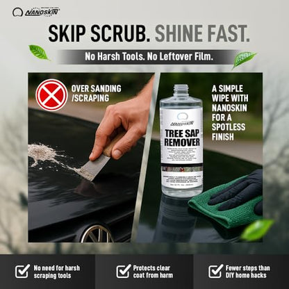 Nanoskin Tree Sap Remover for Paint, Glass & Trim Cleaning, 32 Oz