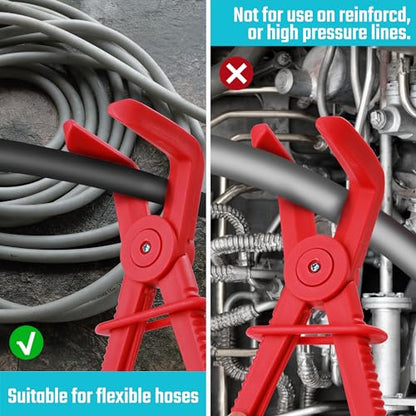 DURATECH 3-Piece Hose Pinch Clamp Pliers, 90 Angled Hose Pinch Off Pliers - size: 3-Piece, style: 90 Angled