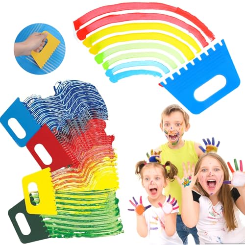 Paint Cup With Handle, Silicone Split Cup, Acrylic Pouring Strainers, Scrapers Kit for DIY Paint, Resin Molds, Epoxy Resin Art and Creating Unique Patterns Art Supplies