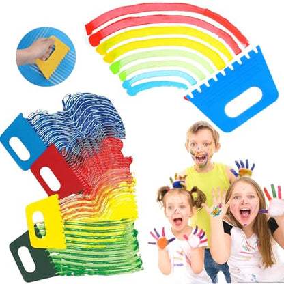 Paint Cup With Handle, Silicone Split Cup, Acrylic Pouring Strainers, Scrapers Kit for DIY Paint, Resin Molds, Epoxy Resin Art and Creating Unique Patterns Art Supplies