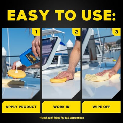 Meguiar's M45 Marine/RV Polish & Gloss Enhancer, 16oz