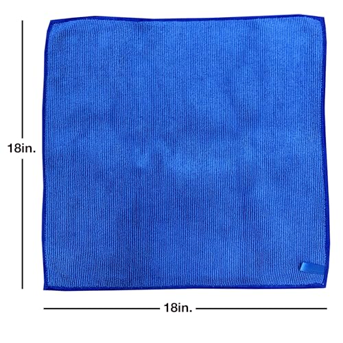 Detailer's Preference Microfiber Clay Towel, Fine Grade, Reusable Alternative to Clay Bars for Car Detailing, Removes Overspray, Rail Dust, Tar, Sap, and More 12"x12", Blue