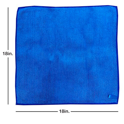 Detailer's Preference Microfiber Clay Towel, Fine Grade, Reusable Alternative to Clay Bars for Car Detailing, Removes Overspray, Rail Dust, Tar, Sap, and More 12"x12", Blue
