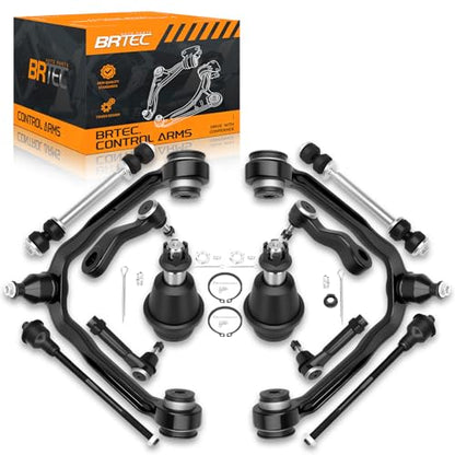 12pc Front Upper Control Arm kit Chevy Silverado 1500 1999-2006, Suburban Tahoe 2000-2006, Avalanche 2002-2006; GMC Sierra Yukon XL Cadillac Escalade ESV EXT - Front End Suspension kit - color: BCCAK1022FBA