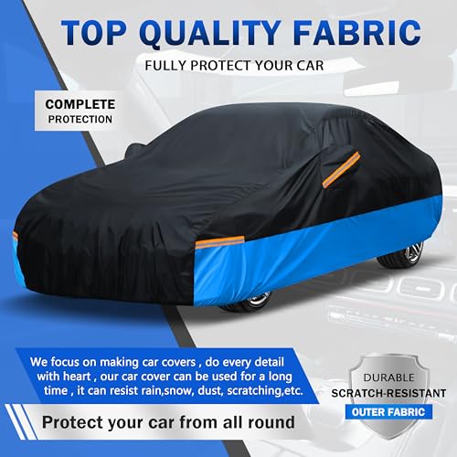 Car Cover Waterproof All Weather Outdoor Windproof Dustproof UV Protection Fit Tuck Cover M-Length Up to 210 inch - color: 4 Tuck Car Cover, size: Truck M-Length Up to 210 inch