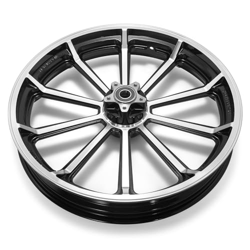TOFR 21 inch Gloss Black Front Wheel Rim Tubeless For Harley Dyna 2008-2017