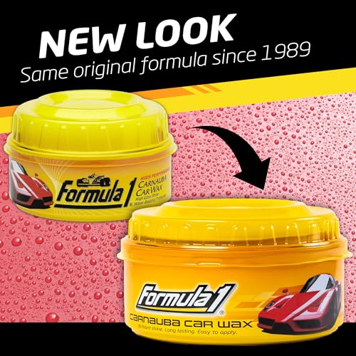 Formula 1 Carnauba Car Wax Paste, High Gloss Shine & Water Beading, 12oz - size: 12 Fl Oz (Pack of 1)