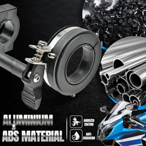 Universal Cruise Control Motorcycle Throttle Assist Lock,Motorcycle Assist Clamp Handlebar Grip Accelerator Assistant Accessory with 7/8" and 1" Diameter Bars