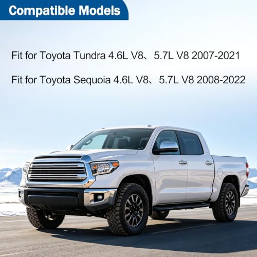 Upper and Lower Radiator Coolant Hose Set Fit for Toyota Tundra 2007-2021 for Toyota Sequoia 2008-2022 Replaces# 16571-0S010 16572-0S011 16572-0S010
