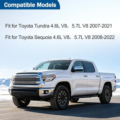 Upper and Lower Radiator Coolant Hose Set Fit for Toyota Tundra 2007-2021 for Toyota Sequoia 2008-2022 Replaces# 16571-0S010 16572-0S011 16572-0S010