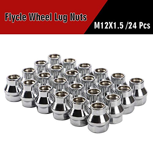 12x1.5 Extended (ET) Lug Nuts, Chrome, 24PCS - color: Chrome, size: 1.1inch