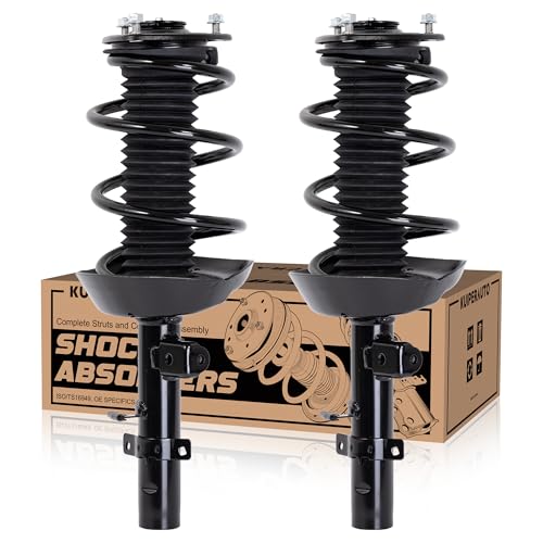 KUIPERAUTO 2PCS Front Shock Absorbers & Coil Spring Assembly Compatible for 2013-2017 Honda Accord 171451 171452 Replacement Struts Assembly - size: 2X Front, style: 2013-2017
