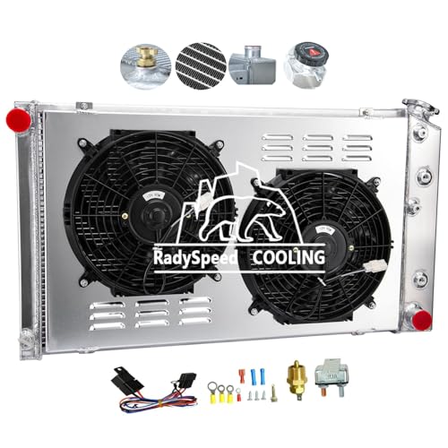 3 Row Radiator Shroud fan Thermostat fit 70-81 Chevy Camaro / 78-87 Monte Carlo
