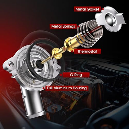 Upgrade Aluminium Engine Coolant Thermostat Housing Assembly