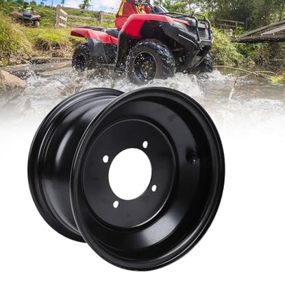 Ejoyous ATV Wheel Rim, Front 8 Inch 19x7-8 Steel 4 Stud Holes