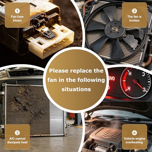 Radiator Cooling Fan Assembly for VW Jetta Passat Beetle Golf Audi A3 - color: For Volkswagen