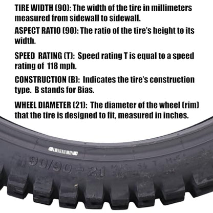 Continental TKC 80 120/70-19 60Q TL Twinduro M+S Front Motorcycle Tire - size: 90/90-21