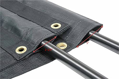 Mytee Products 7' x 16' Dump Truck Vinyl Coated Mesh Tarps Cover with 5 Inch 18oz Double Pocket - size: 7 ft x 16 ft