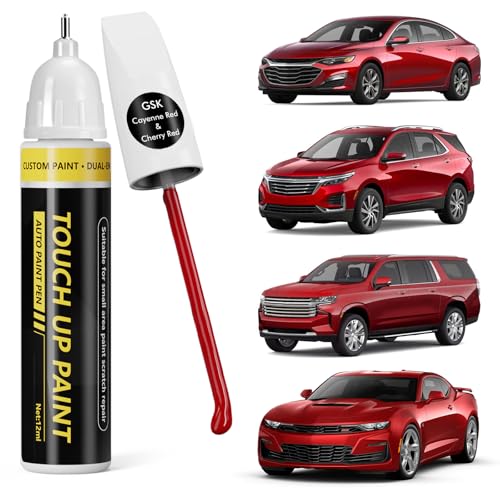 (Cherry Red/Cayenne Red (GSK) Car Touch Up Paint for GMC - color: Cherry Red/Cayenne Red (GSK) for 2025 Sierra/2024 Sierra/2023 Sierra/2025 Sierra EV/2025 YUKON & YUKON XL/2024 YUKON & YUKON XL/2026 HUMMER EV PICKUP/2025 HUMMER EV PICKUP/2024 HUMMER EV PI