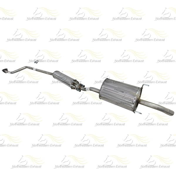 Exhaust Resonator Muffler System Kit Compatible with Acura EL 2001-2003 1.7L | Stainless Steel | Northeastern Exhaust | Includes Gaskets, Clamp, Hangers and Bolt Kit | Direct-Fit Replacement
