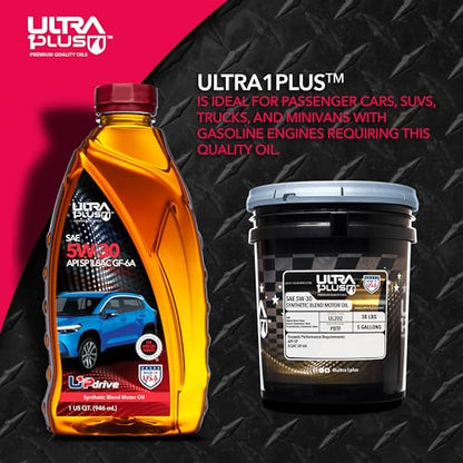 SAE 5W-30 Synthetic Blend Motor Oil API SP ILSAC GF-6A - size: 2 Gallon Pack