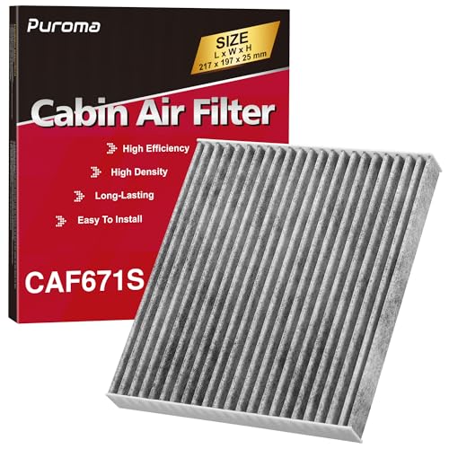 Puroma Cabin Air Filter Activated Carbon for CF11671 6090C Jeep Mazda CX-7 - style: CAF671S