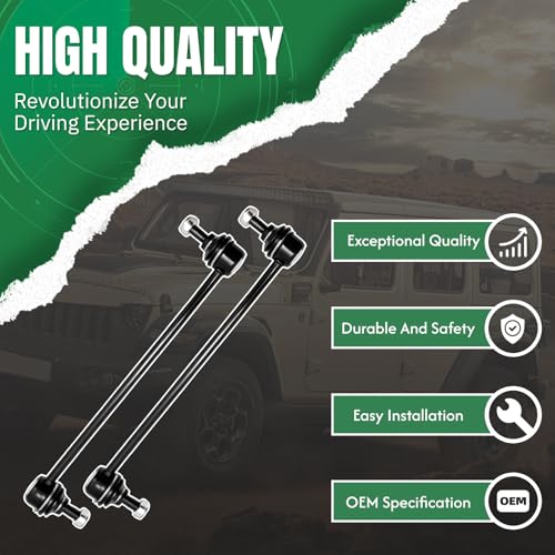 2PCS Front Stabilizer Sway Bar End Links Compatible with Fit for Toyota 1998 1999 2000 2001 2002 2003 Sienna K90518 K90519 - size: K90518 K90519