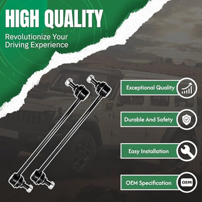 2PCS Front Stabilizer Sway Bar End Links Compatible with Fit for Toyota 1998 1999 2000 2001 2002 2003 Sienna K90518 K90519 - size: K90518 K90519